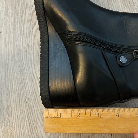GEOX Black Genuine Leather Boots - Picture 13 of 14